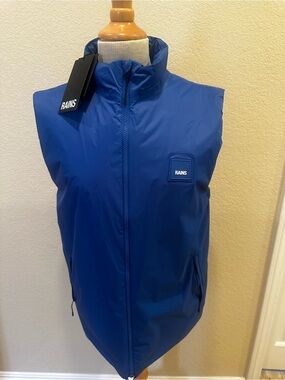 Rains Woman’s  Royal Blue Waterproof Packable Vest